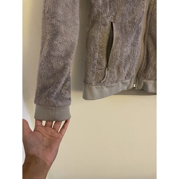 The North Face Sweatshirt Women's Small Gray Osito Fleece Collared Full Zip - Picture 6 of 8